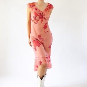 Vintage Sheer Midi Dress - Sex and the City Inspired